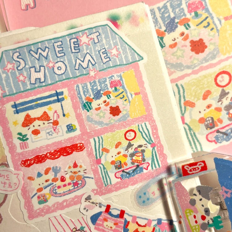 Berddi - sweet home Seal Sticker