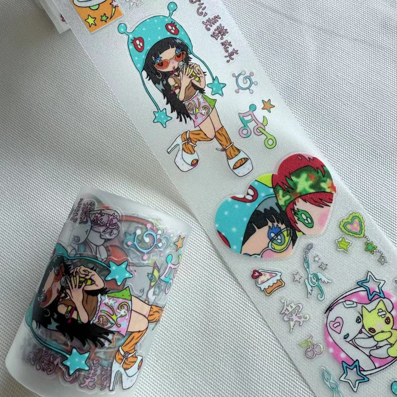 Sunonebird x ourHappy the eye roll sticker tape