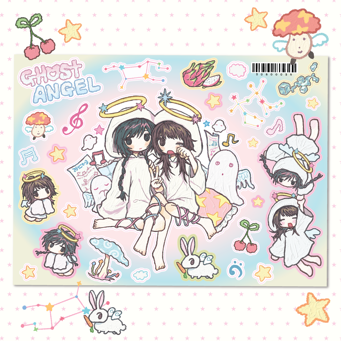 ♡ amustew - ghost angel sticker