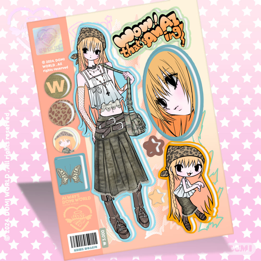 Domi world - wow sticker