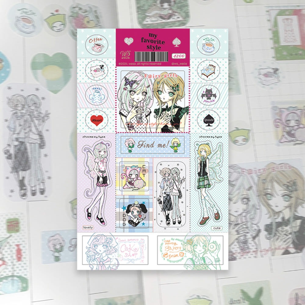 wasa - my favorite style sticker