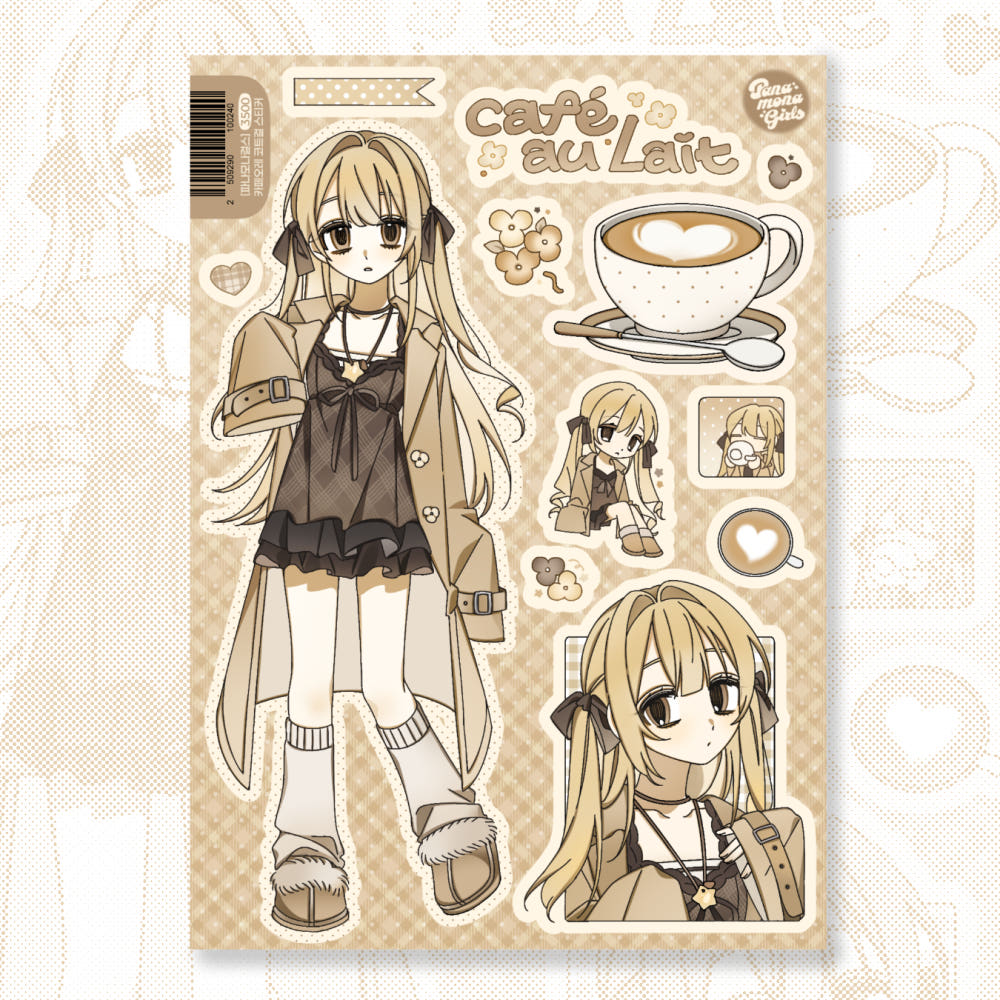 panamona girls - cafe sticker