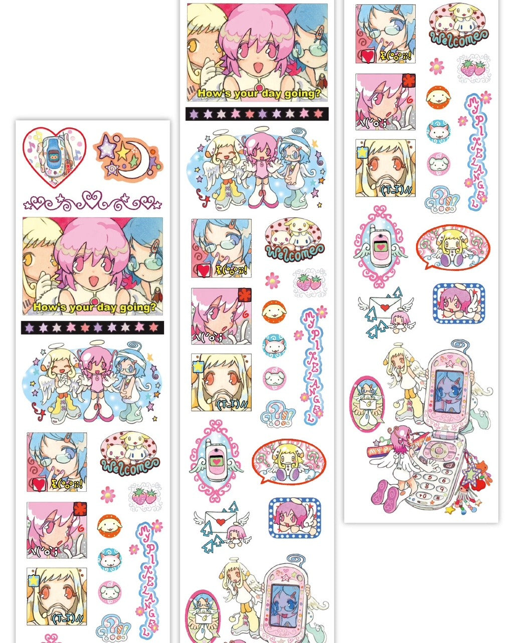 ♡ Oliwa - My Pixel Angel Roll Sticker Kiss Cut