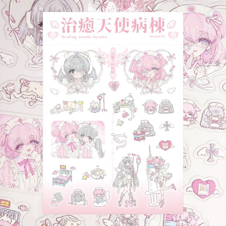 aranotchi - angel transparent sticker