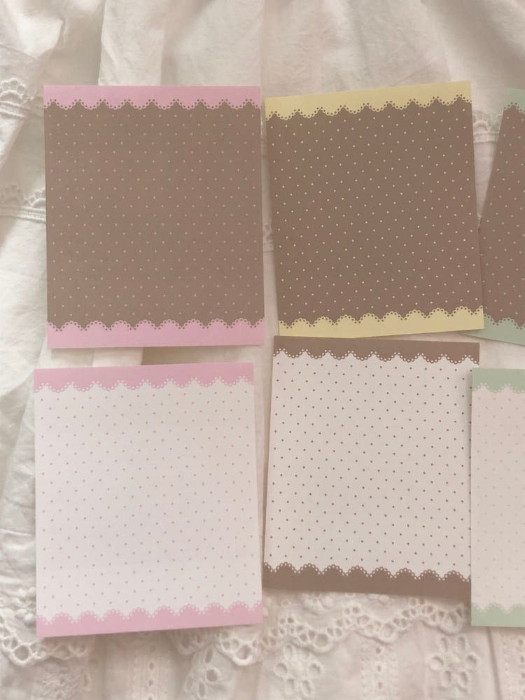 loverspickme - dot lace memo sheet sticker