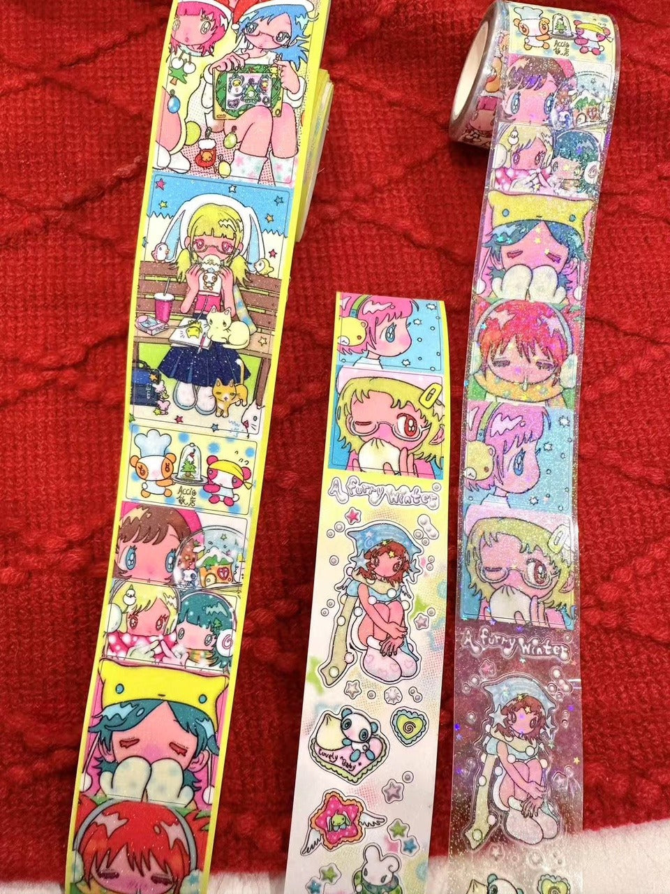 Accio Shop - A Furry Winter roll sticker kiss cut tape