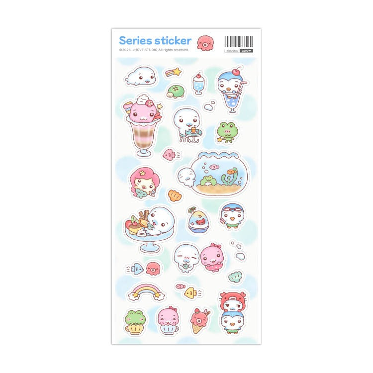 Jhove Studio - sea cafe friends sticker