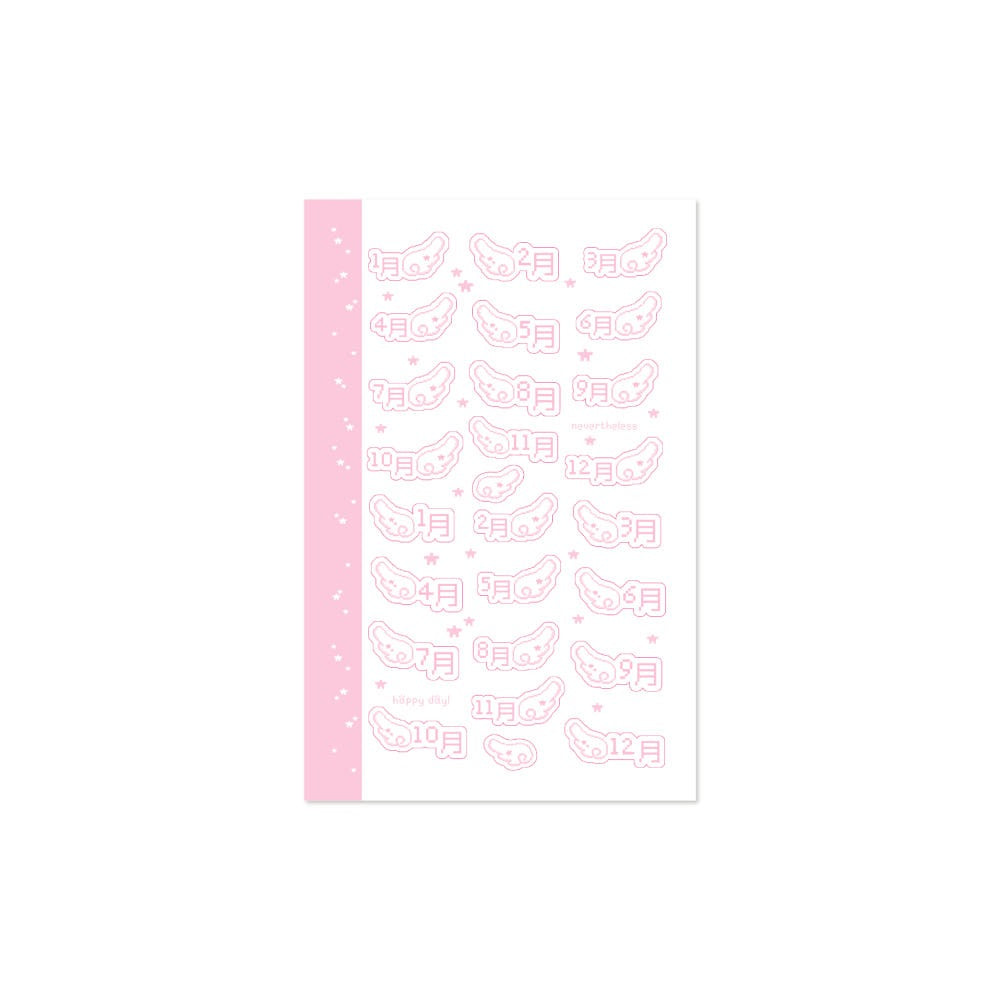 nevertheless - monthly sticker