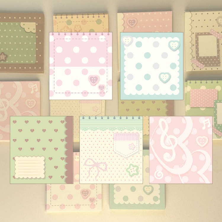 dori - deco square memo sheet pack v2