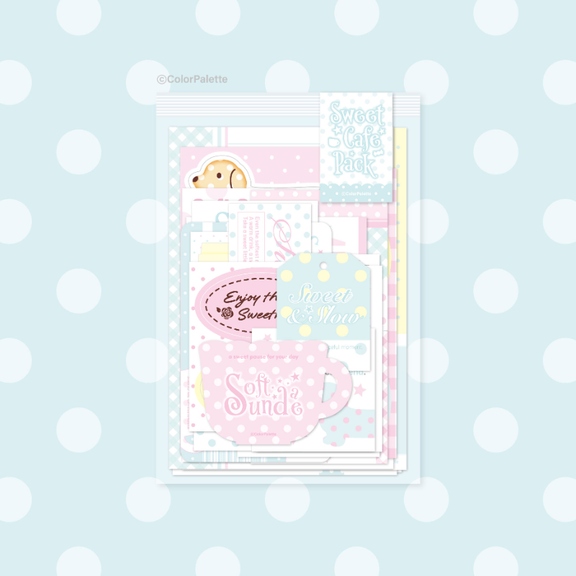 color palette - sweet cafe sticker pack