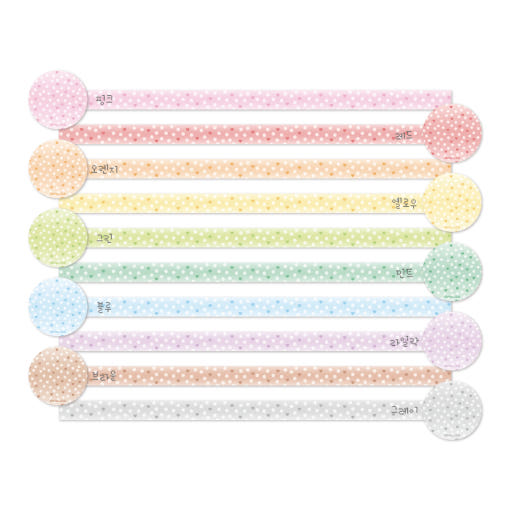 ♡ Atoz Club - Heart Pebble Masking Tape