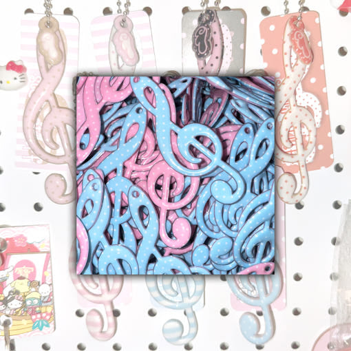 ♡ slow stuff - Candy Dot Musical Note Keychain