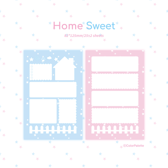 color palette - home sweet a7 refill paper