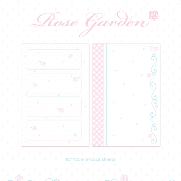 color palette - rose garden a7 refill paper