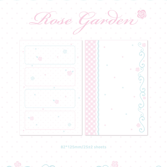 color palette - rose garden a7 refill paper