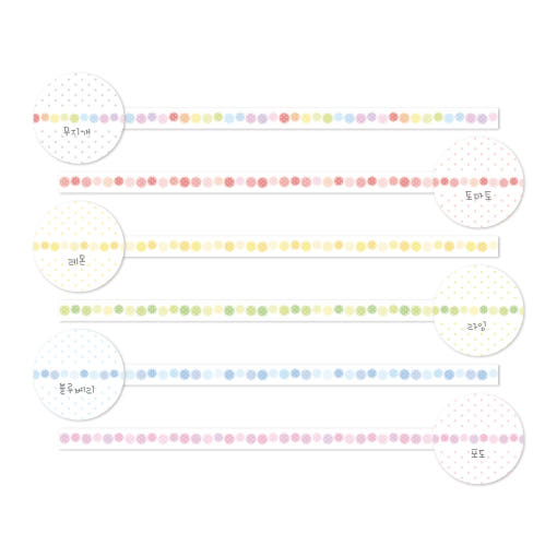 ♡ Atoz Club - Bubble Bubble Masking Tape
