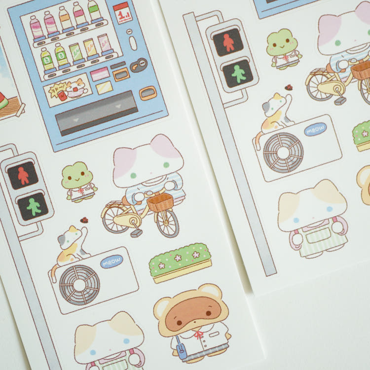 fluffyboo - summer city sheet sticker