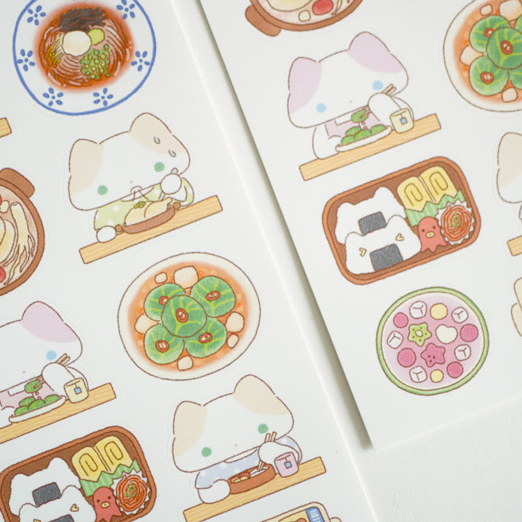 fluffyboo - summer meal sheet sticker