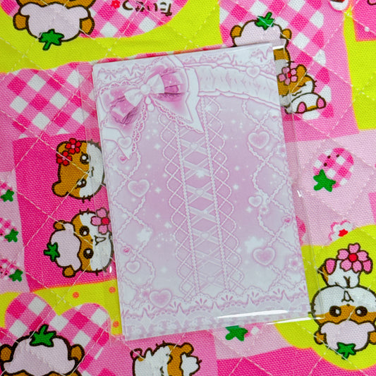 ykmoongubang ♡ pink ribbon sealing sticker 10pcs