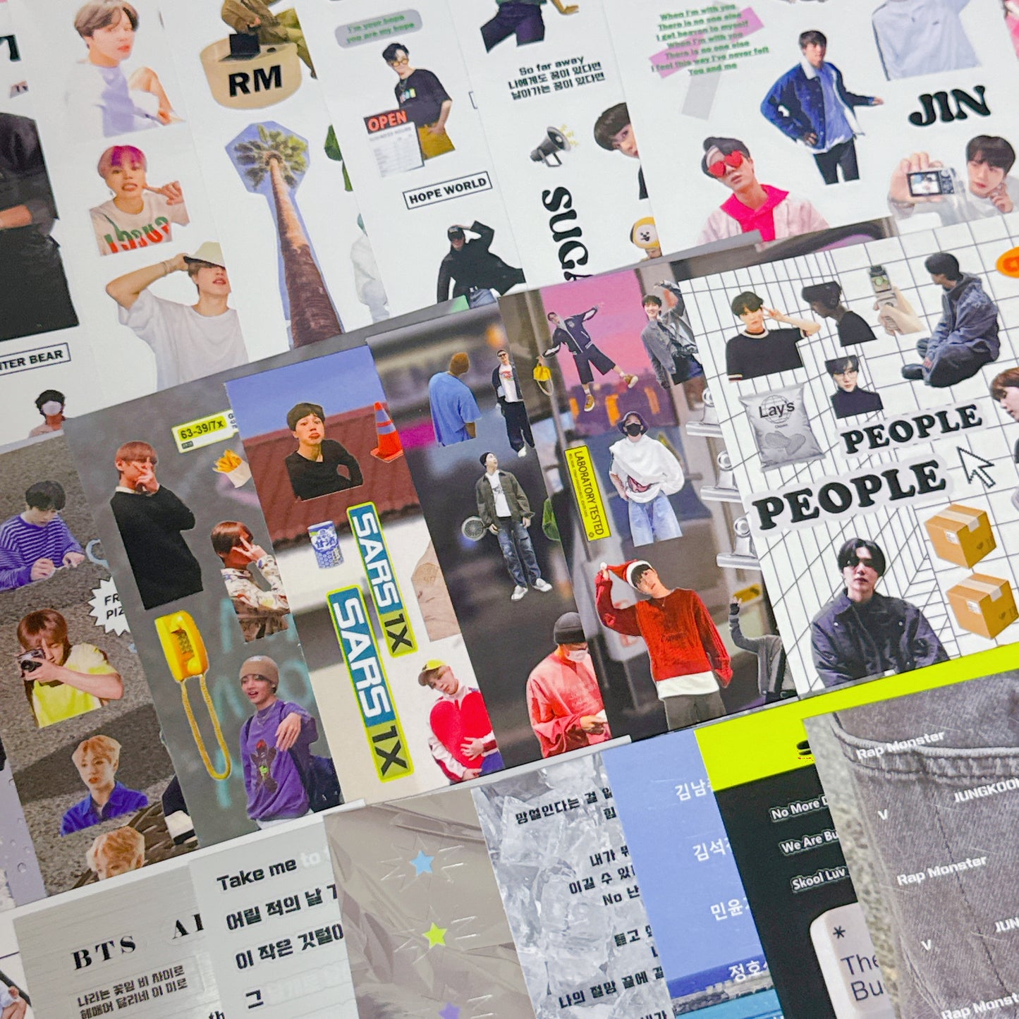 ♡ BTS Sticker Sheet Pack 22 pcs