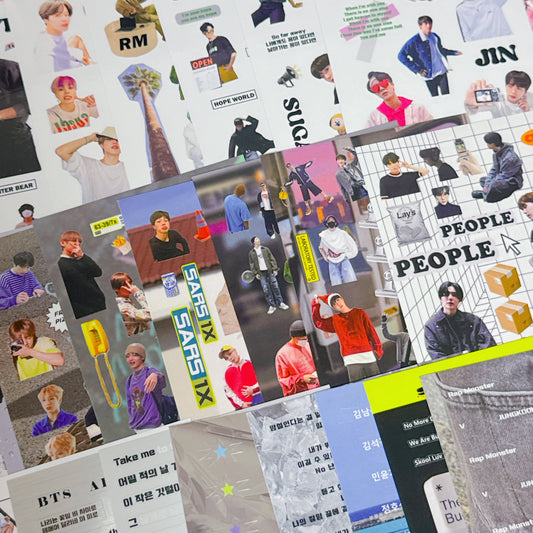 ♡ BTS Sticker Sheet Pack 22 pcs