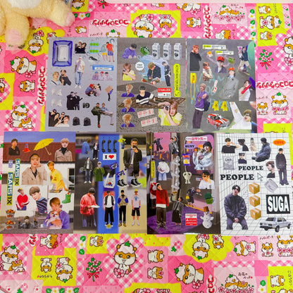 ♡ BTS Sticker Sheet Pack 22 pcs