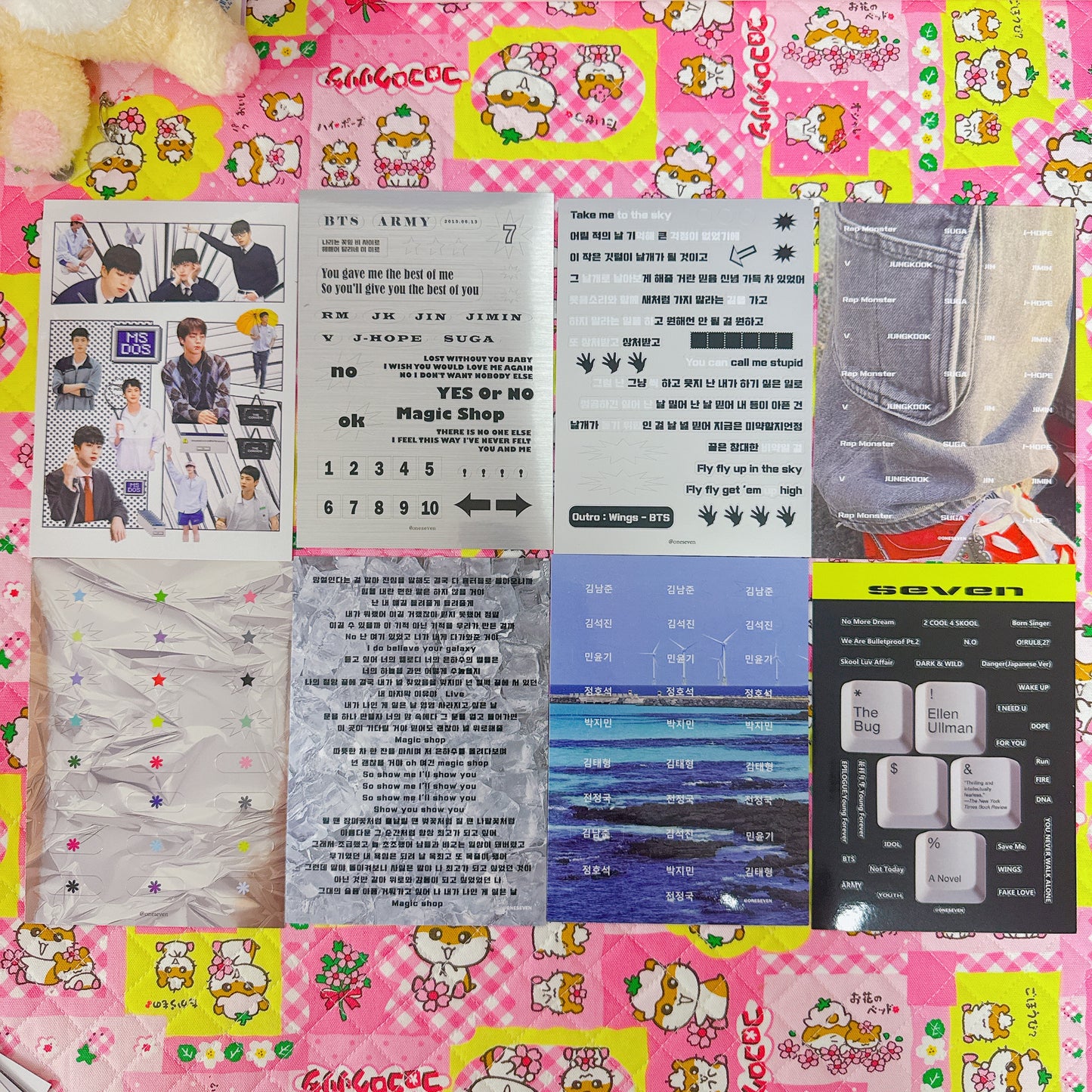 ♡ BTS Sticker Sheet Pack 22 pcs