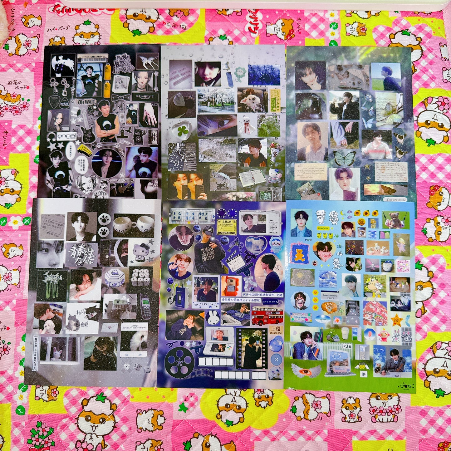 ♡ K-pop Sticker Sheet Pack 6pcs