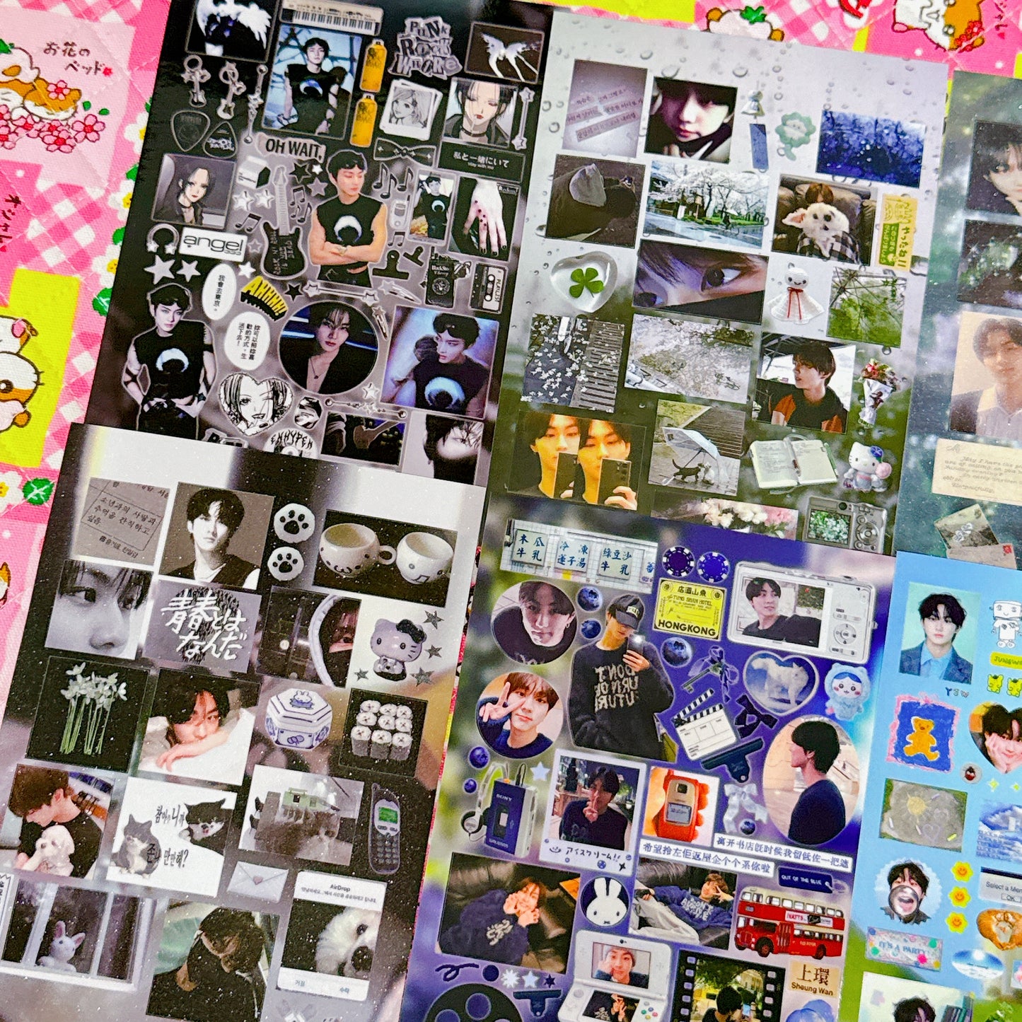 ♡ K-pop Sticker Sheet Pack 6pcs