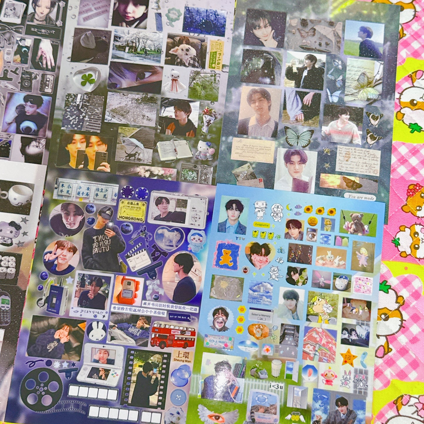 ♡ K-pop Sticker Sheet Pack 6pcs
