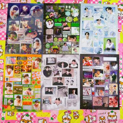 ♡ K-pop Sticker Sheet Pack 6pcs