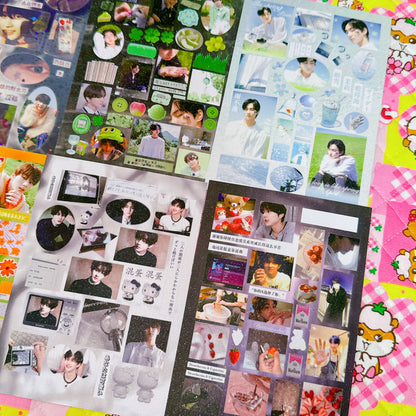 ♡ K-pop Sticker Sheet Pack 6pcs