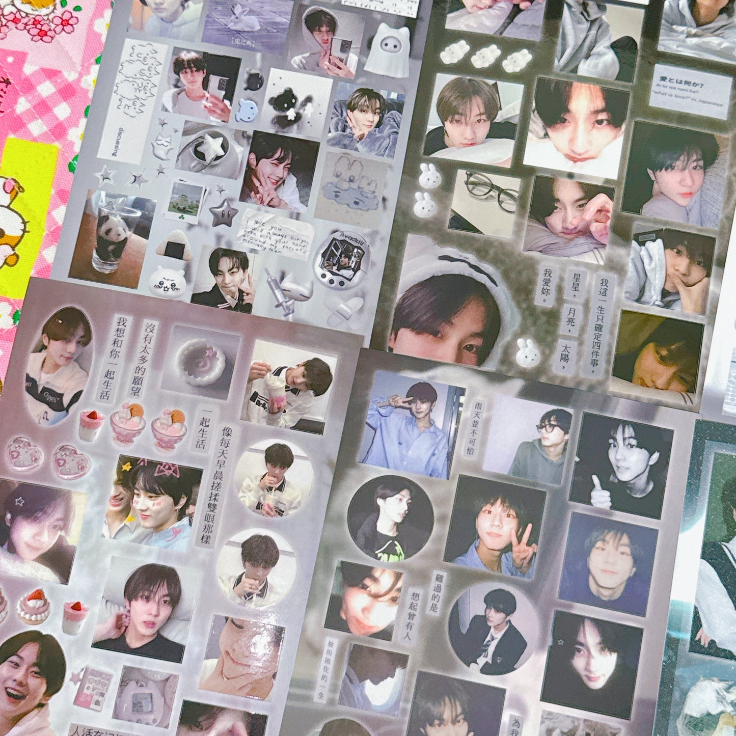 ♡ K-pop Sticker Sheet Pack 6pcs