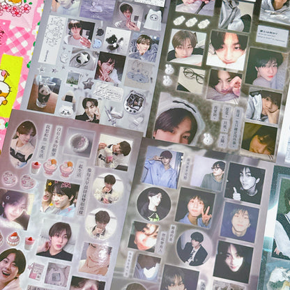 ♡ K-pop Sticker Sheet Pack 6pcs