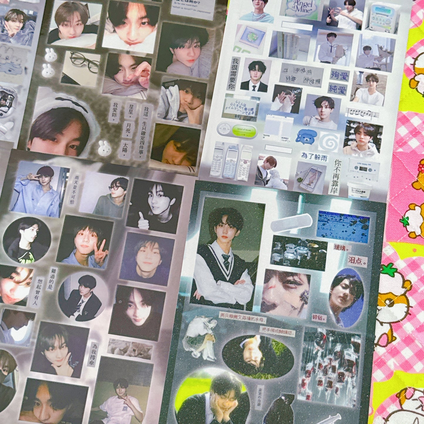 ♡ K-pop Sticker Sheet Pack 6pcs
