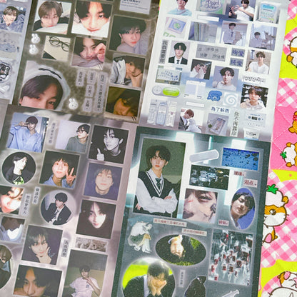 ♡ K-pop Sticker Sheet Pack 6pcs