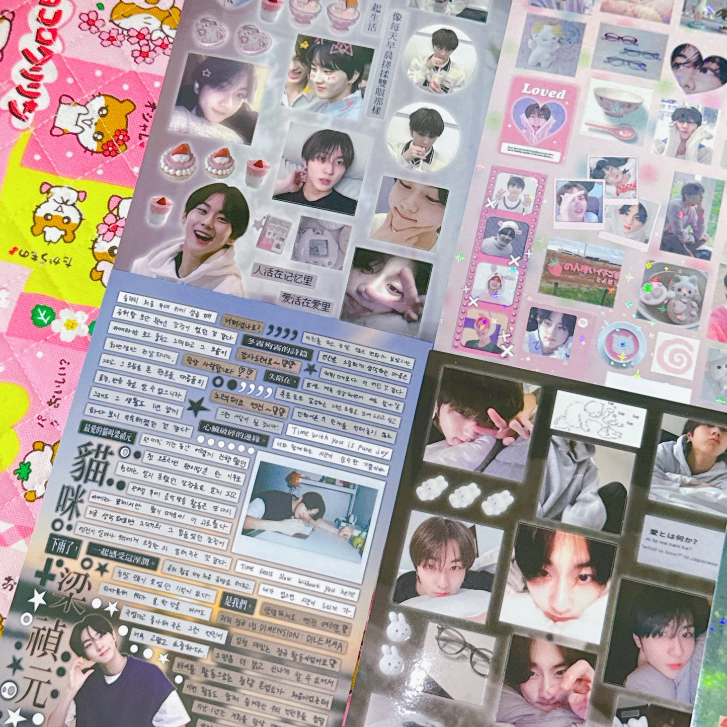 ♡ K-pop Sticker Sheet Pack 6pcs