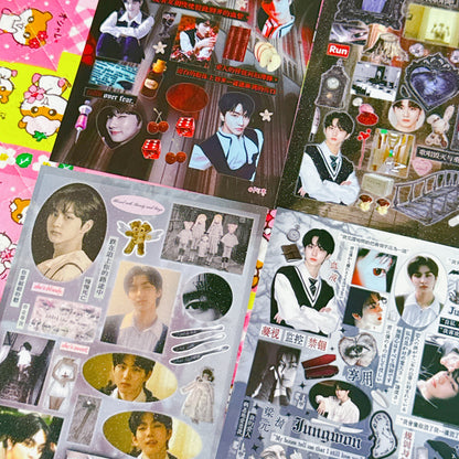 ♡ K-pop Sticker Sheet Pack 6pcs