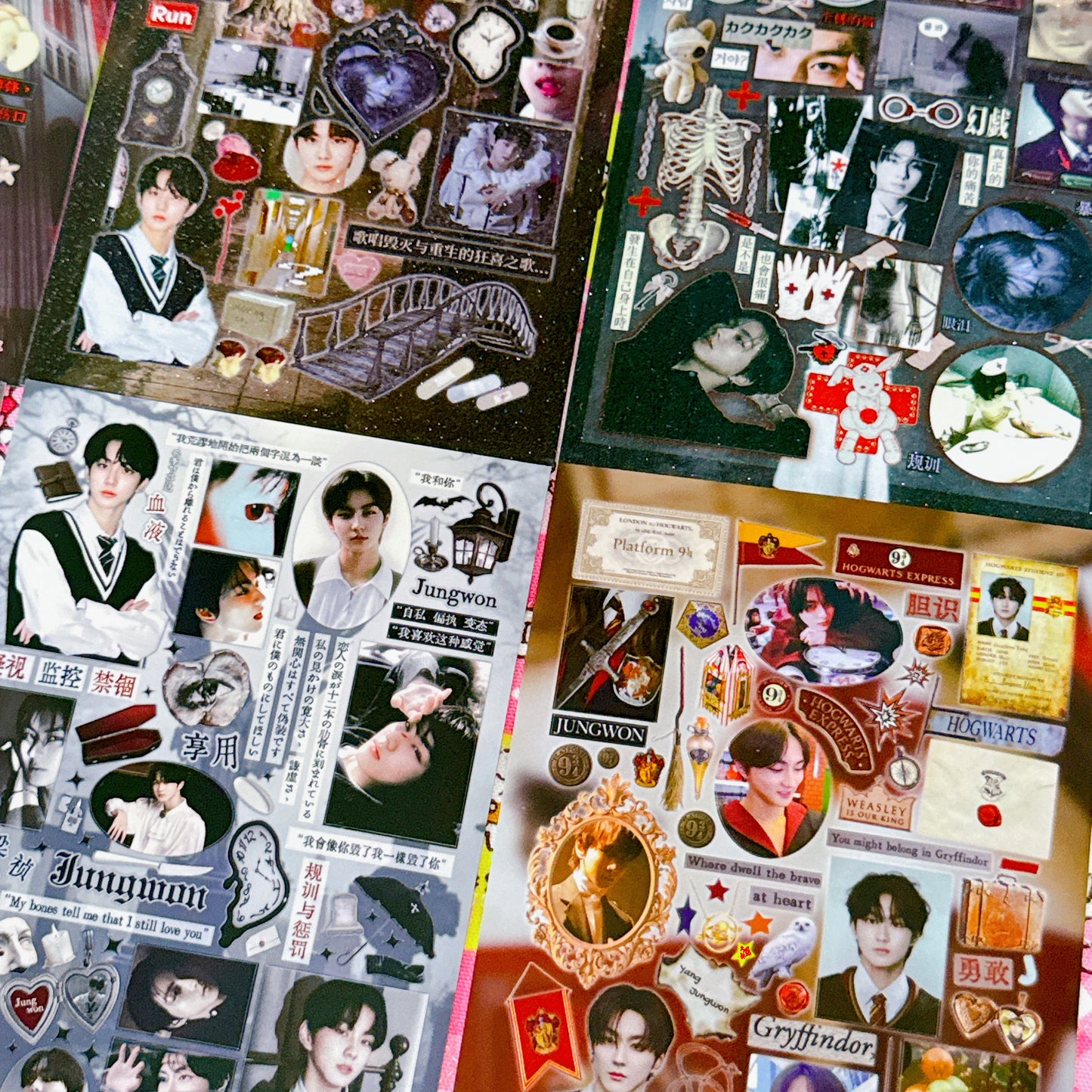 ♡ K-pop Sticker Sheet Pack 6pcs