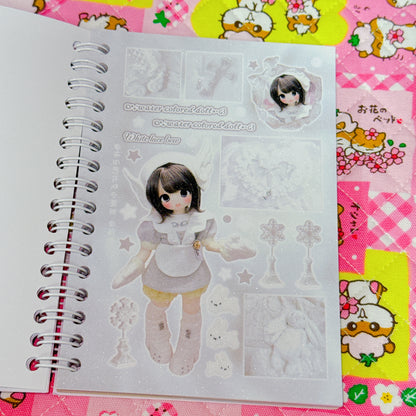 Sticker Book ♡ 30 pages (background sand)