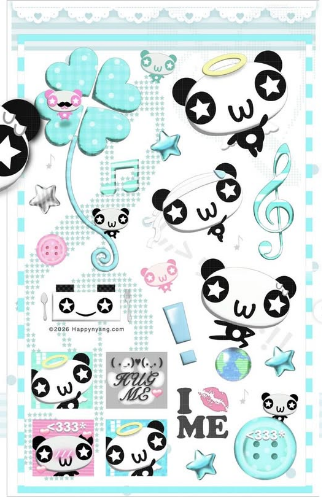 Happy nyang day - Panda sticker