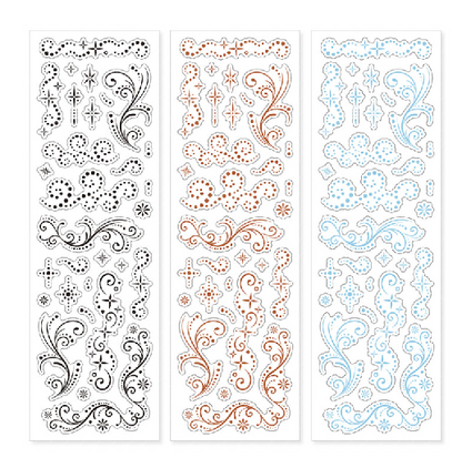 Blackletter - henna sticker