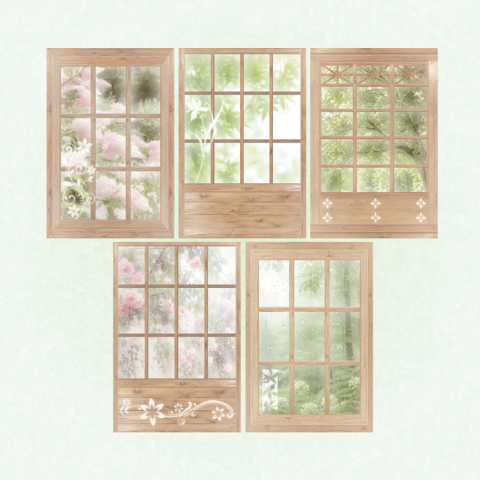 pearly button - beyond the window memo sheet sticker pack