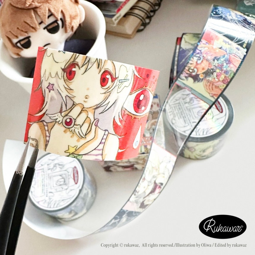 Rukawaz - Angel Kiss roll sticker kiss cut tape