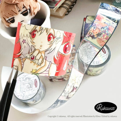 Rukawaz - Angel Kiss roll sticker kiss cut tape