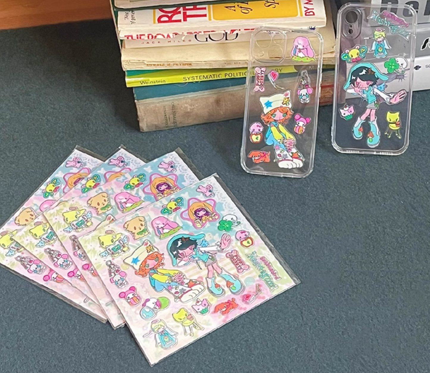 Sunonebird x Hashtag DDD y2k dopamine epoxy sticker