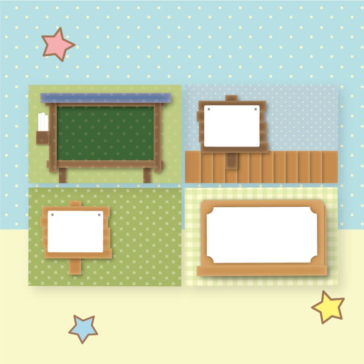 comameringo - Wooden Sign Memo Sheet Pack
