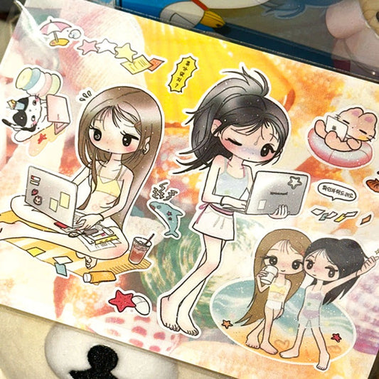 nanasmood - beach sticker