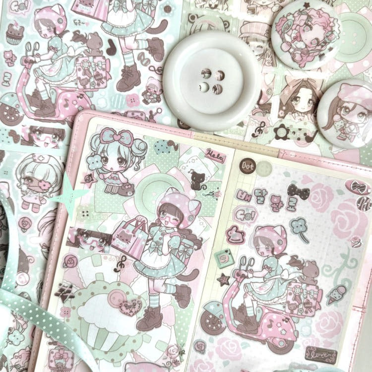Seolkee Illust - mint dot pack