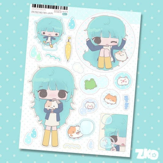 ZKD - rain day sticker
